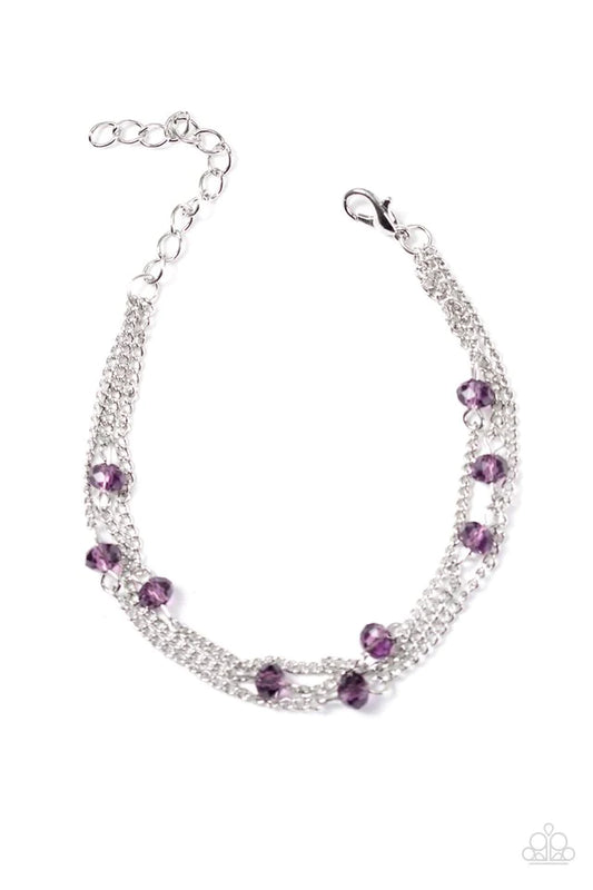 Paparazzi Bracelet ~ Shine Brightly - Purple