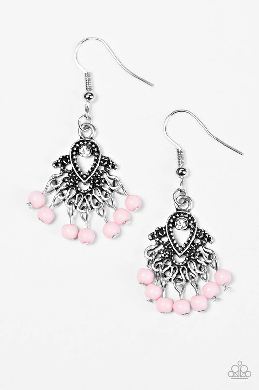 Paparazzi Earring ~ A COAST Call - Pink