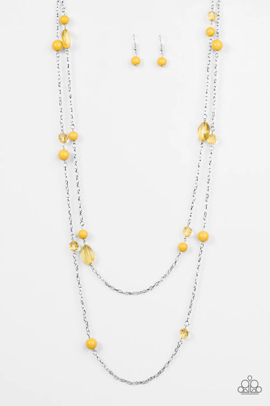 Paparazzi Necklace ~ In Your GLEAMS - Yellow