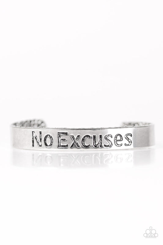 Pulsera Paparazzi ~ Sin excusas - Plata