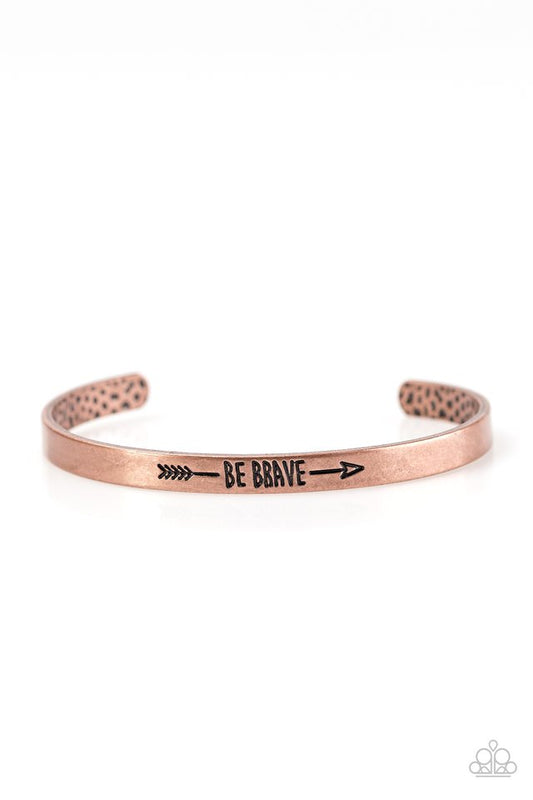 Paparazzi Bracelet ~ Brave and Bold - Copper