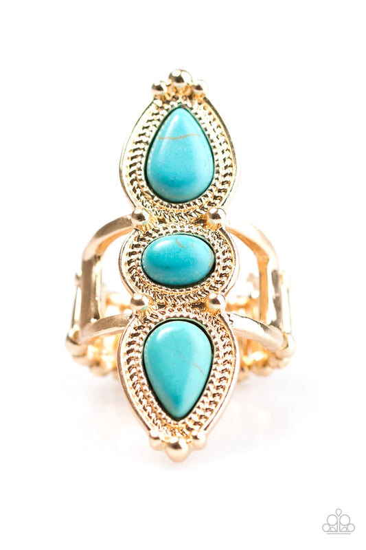 Paparazzi Ring ~ Calling All Chiefs - Gold