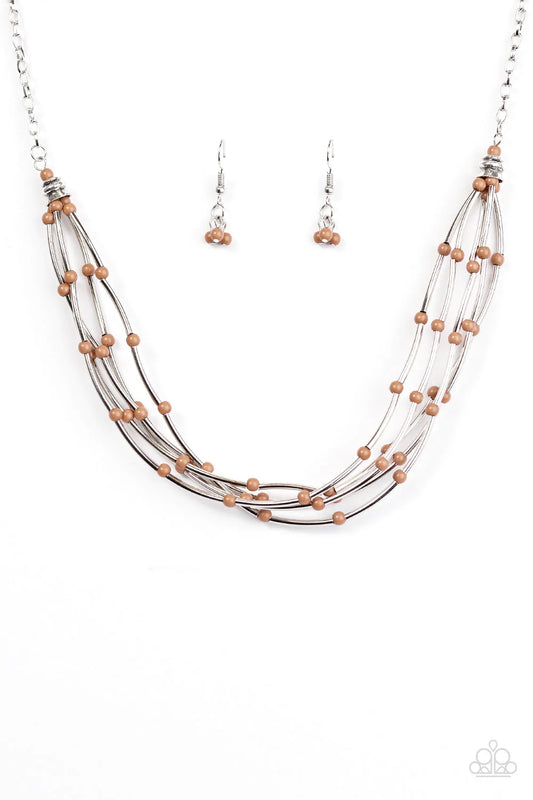 Paparazzi Necklace ~ Be As It MAYAN - Brown