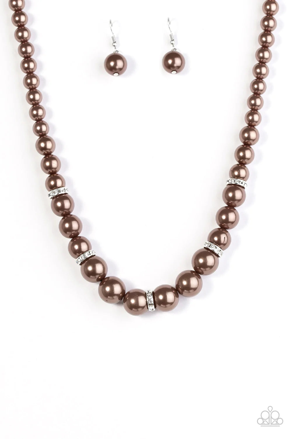 Paparazzi Necklace ~ You Had Me At Pearls - Brown