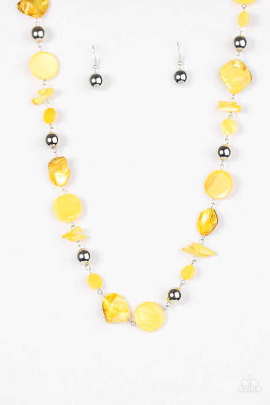Paparazzi Necklace ~ A World To SEA - Yellow