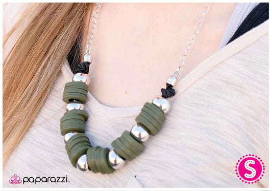 Paparazzi Necklace ~ Organically Cypress - Green