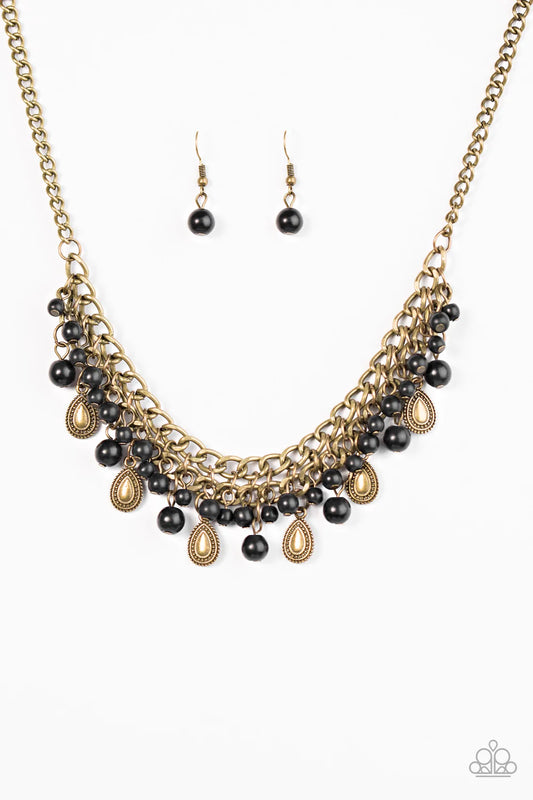 Paparazzi Necklace ~ PRIMAL Donna - Brass