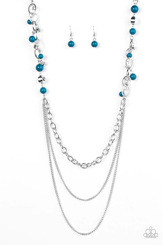 Collar Paparazzi ~ Despreocupado y caprichoso - Azul