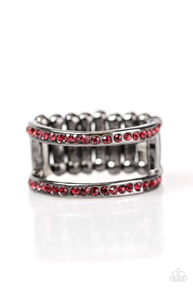 Paparazzi Ring ~ Surrender The Sparkle - Red