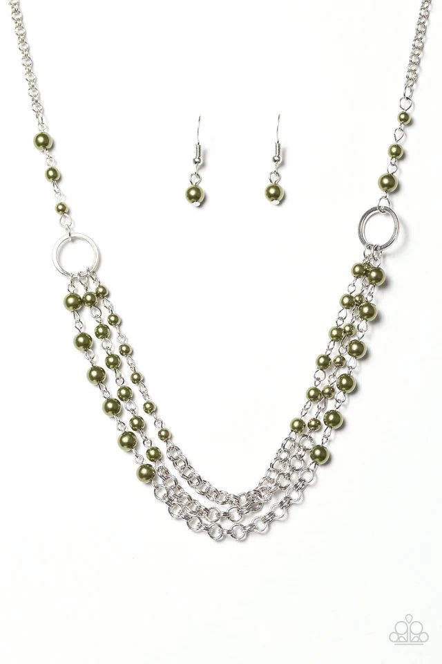 Paparazzi Necklace ~ Luxury Shimmer - Green