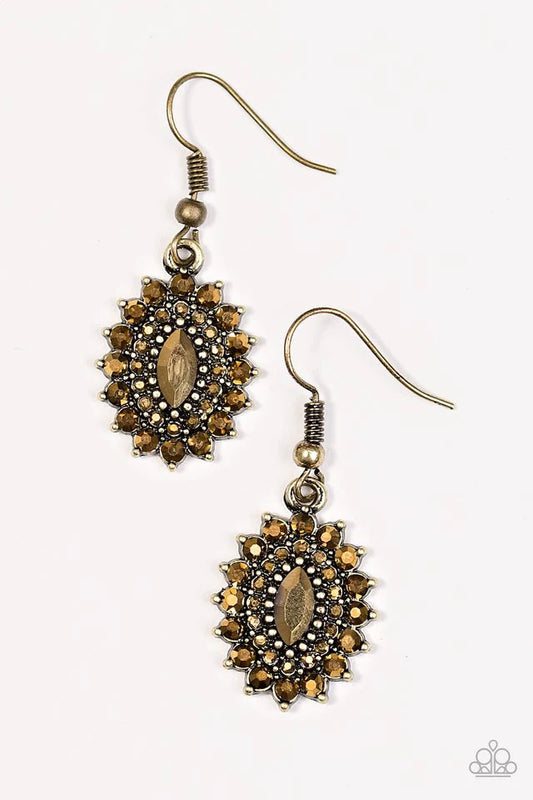 Paparazzi Earring ~ Everyones A SHIMMER! - Brass