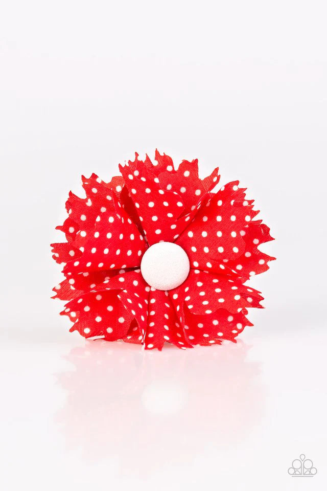 Paparazzi Hair Accessories ~ Polka Dot Picnic - Red