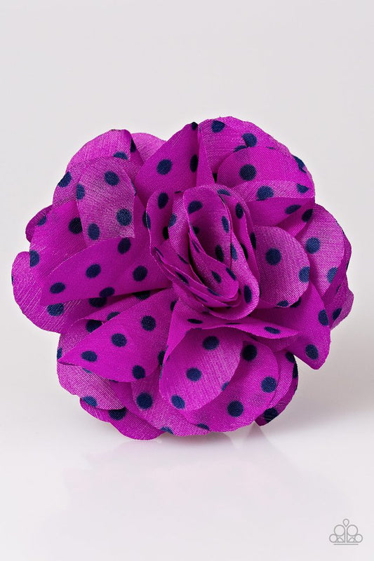 Paparazzi Hair Accessories ~ Polka and Petals - Purple