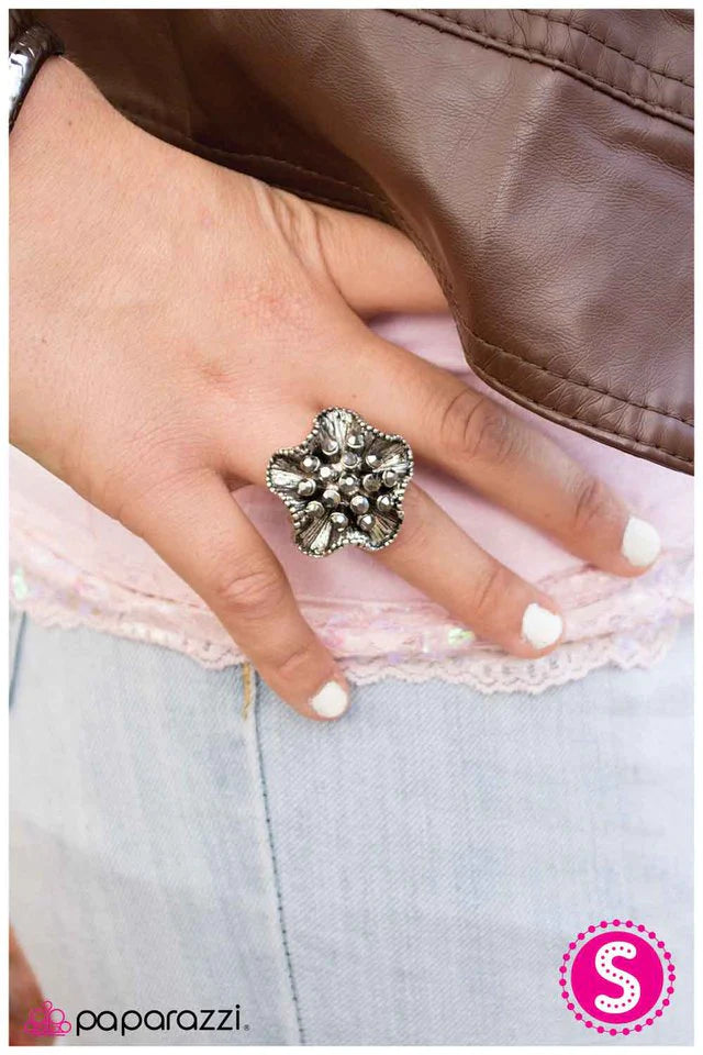 Paparazzi Ring ~ Ruffled and Radiant - Silver