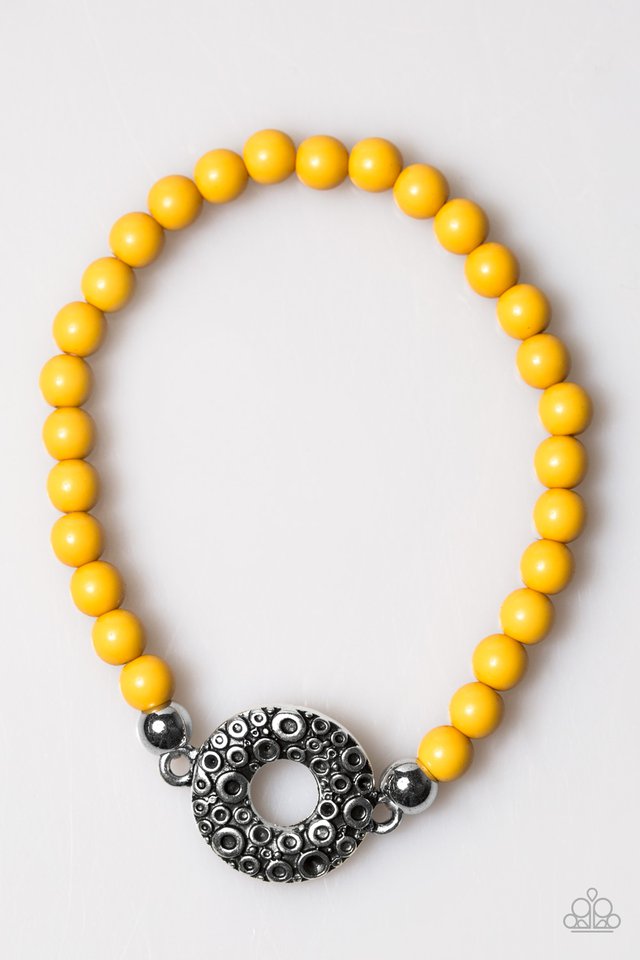 Pulsera Paparazzi ~ Dale un giro - Amarillo