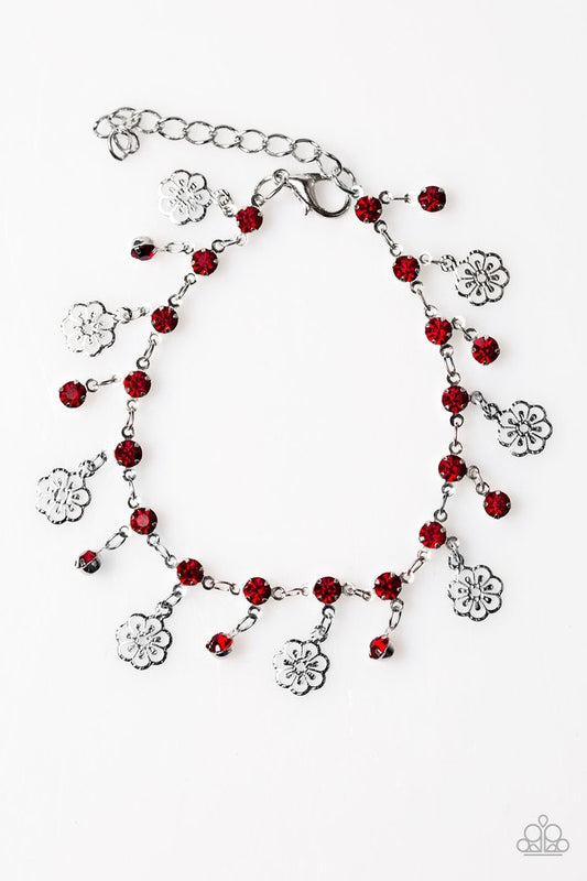Paparazzi Bracelet ~ Hibiscus Breeze - Red