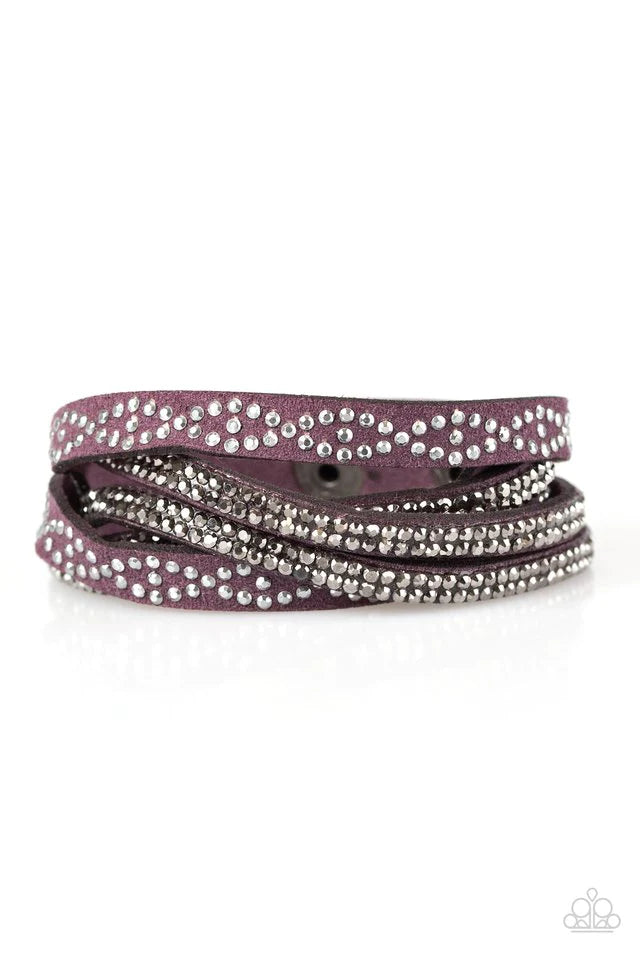 Paparazzi Bracelet ~ Attitude is Everything - Purple