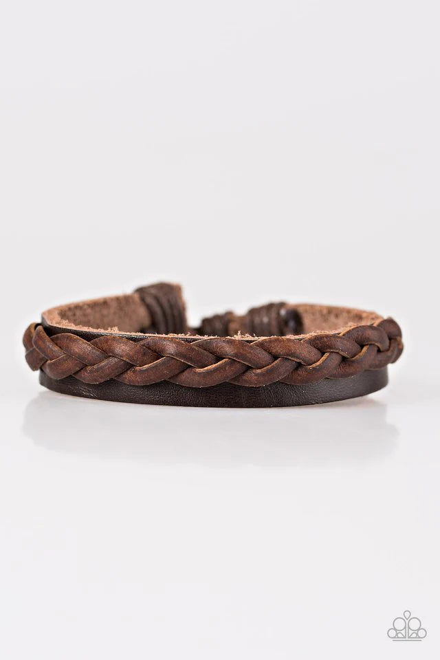 Paparazzi Bracelet ~ Lets Go For A Ride - Brown