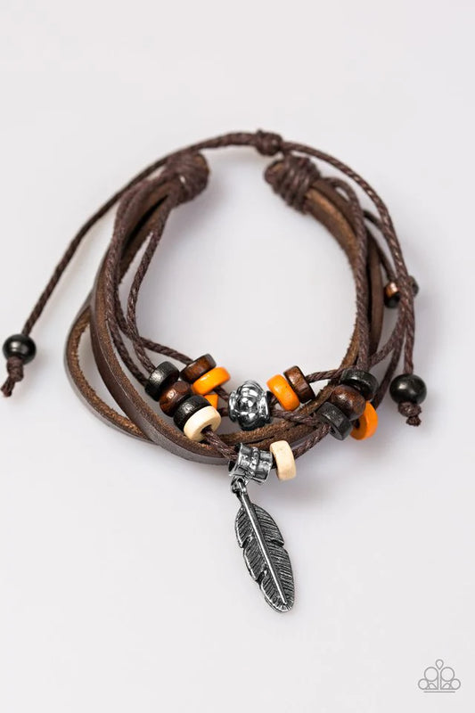 Pulsera Paparazzi ~ Sin PLUMA - Naranja