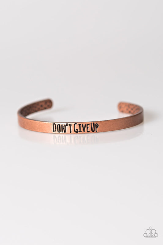 Paparazzi Bracelet ~ Dont Give Up - Copper