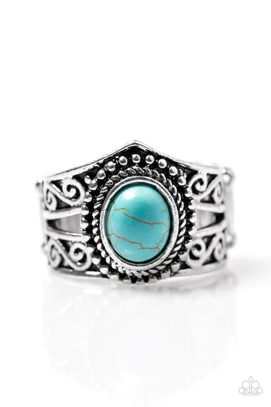 Paparazzi Ring ~ Chief of Chic - Blue