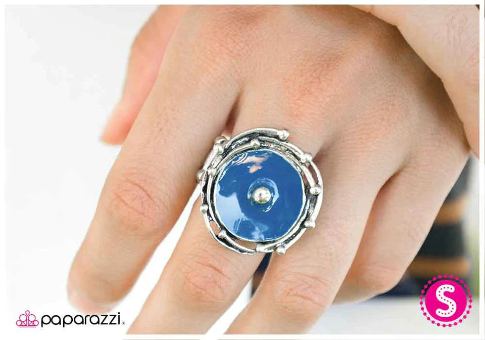 Paparazzi Ring ~ The Eye of the Storm - Blue