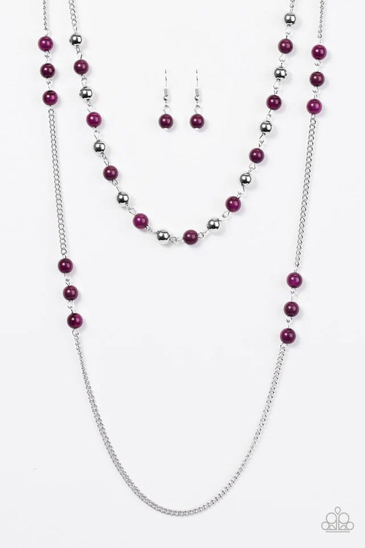 Paparazzi Necklace ~ Prismatic Sunsets - Purple