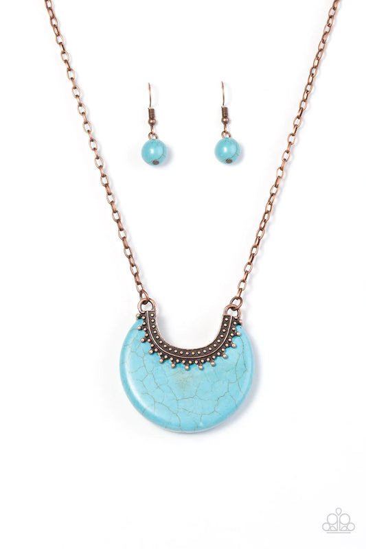 Paparazzi Necklace ~ Mesa Moon - Copper