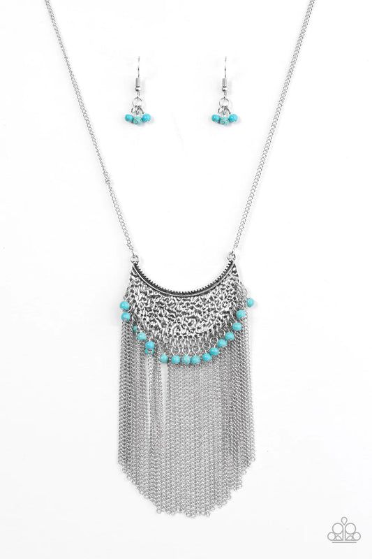 Paparazzi Necklace ~ Desert Dancer - Blue