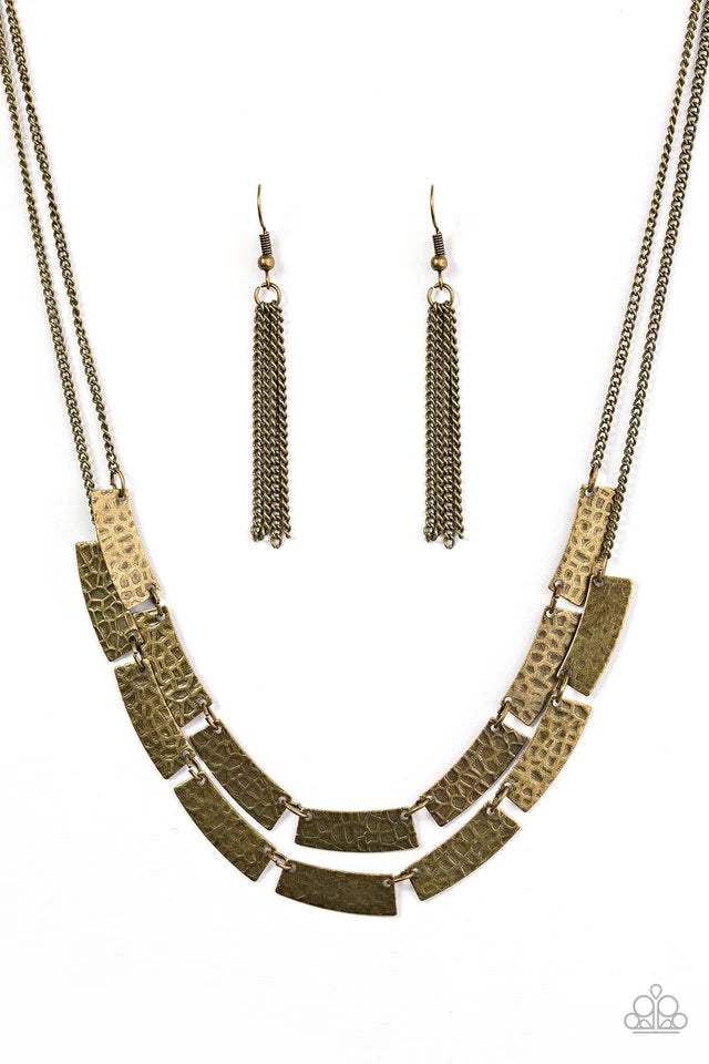 Paparazzi Necklace ~ Call Me Cleopatra - Brass