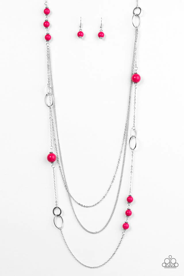 Paparazzi Necklace ~ Absolutely It! - Pink