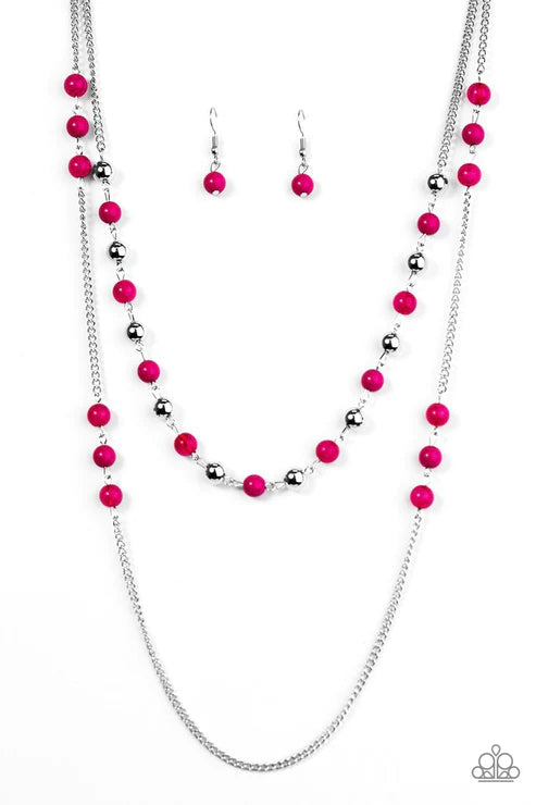 Paparazzi Necklace ~ Prismatic Sunsets - Pink