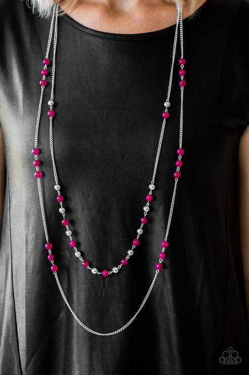 Paparazzi Necklace ~ Prismatic Sunsets - Pink