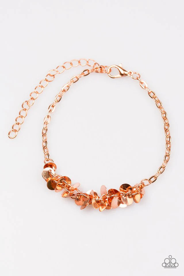 Pulsera Paparazzi ~ Shimmer Train - Cobre