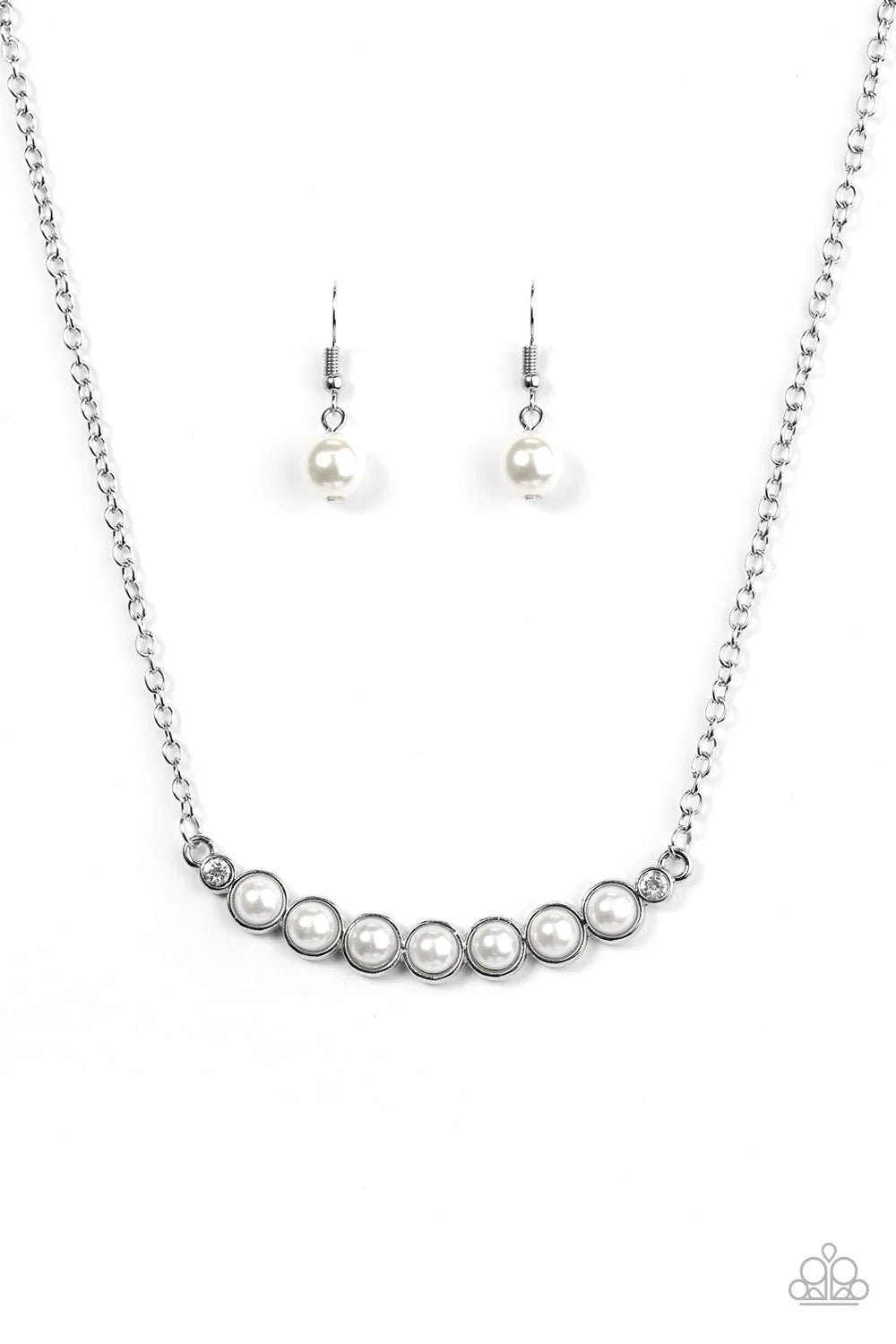 Paparazzi Necklace ~ The Ruling Class - White