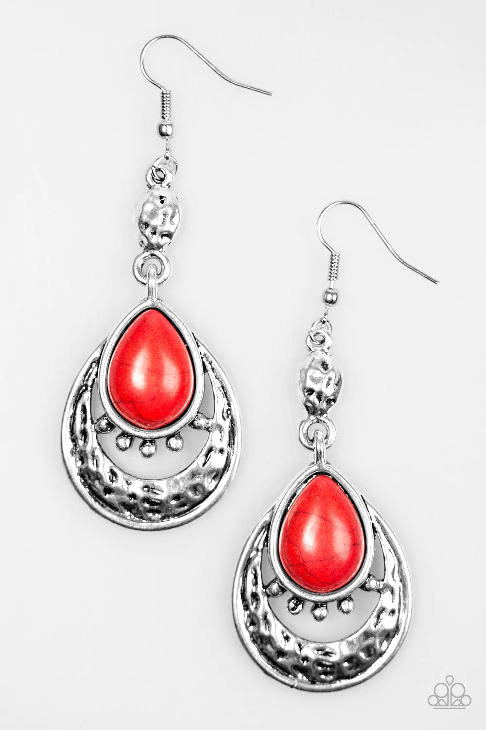 Paparazzi Earring ~ Take Me To The River - Red