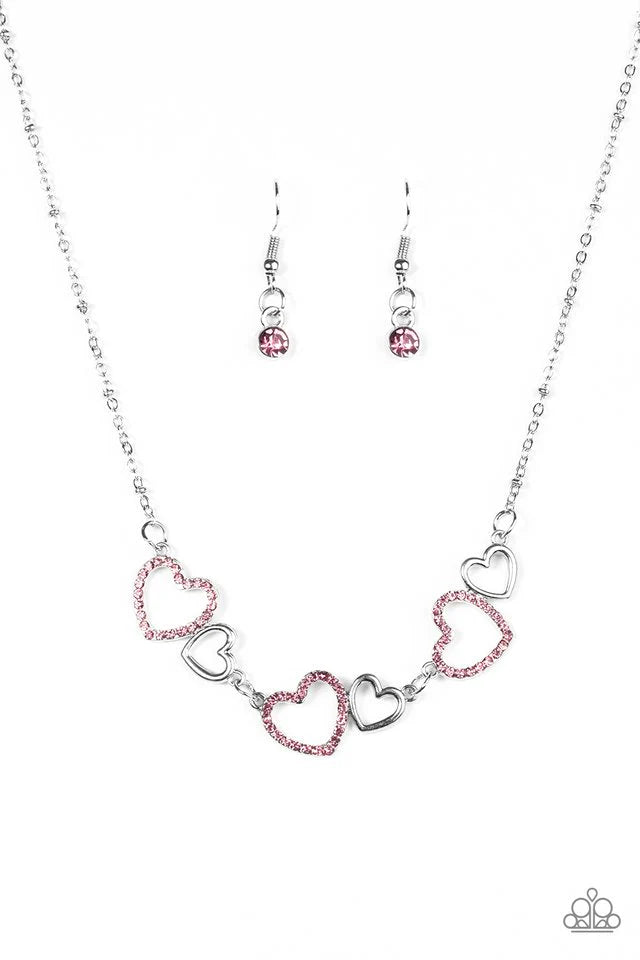 Paparazzi Necklace ~ A LUST-Have - Pink