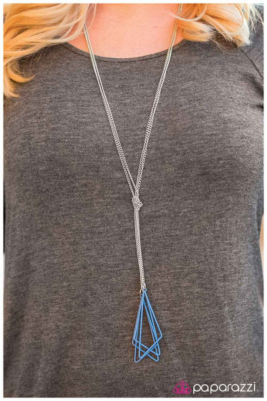 Paparazzi Necklace ~ Shape of Things to Come - Blue