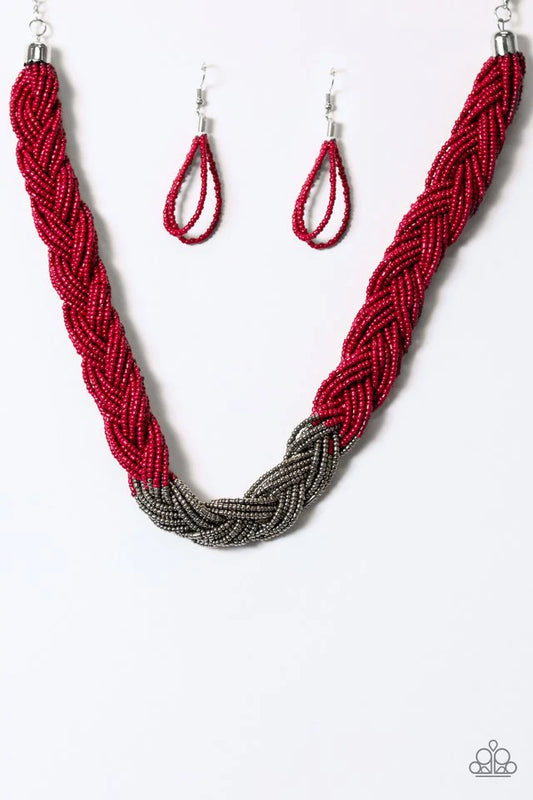 Paparazzi Necklace ~ Brazilian Brilliance - Red