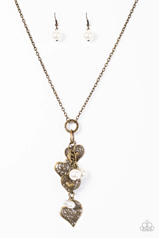 Paparazzi Necklace ~ Take The Plunge - Brass