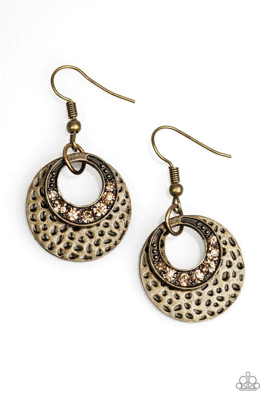 Paparazzi Earring ~ So GLAM You Made It! - Brass