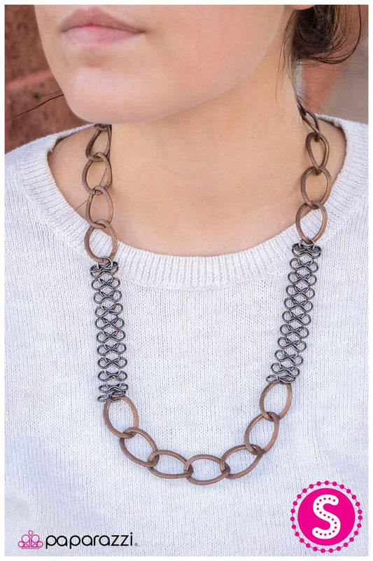 Collar de paparazzi ~ Atrapado en su red - Cobre