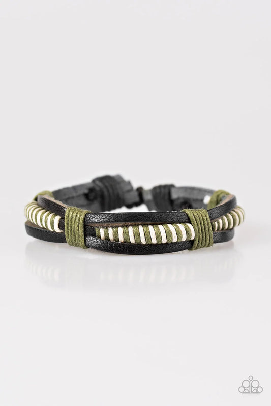 Paparazzi Bracelet ~ Highway Rebel - Green