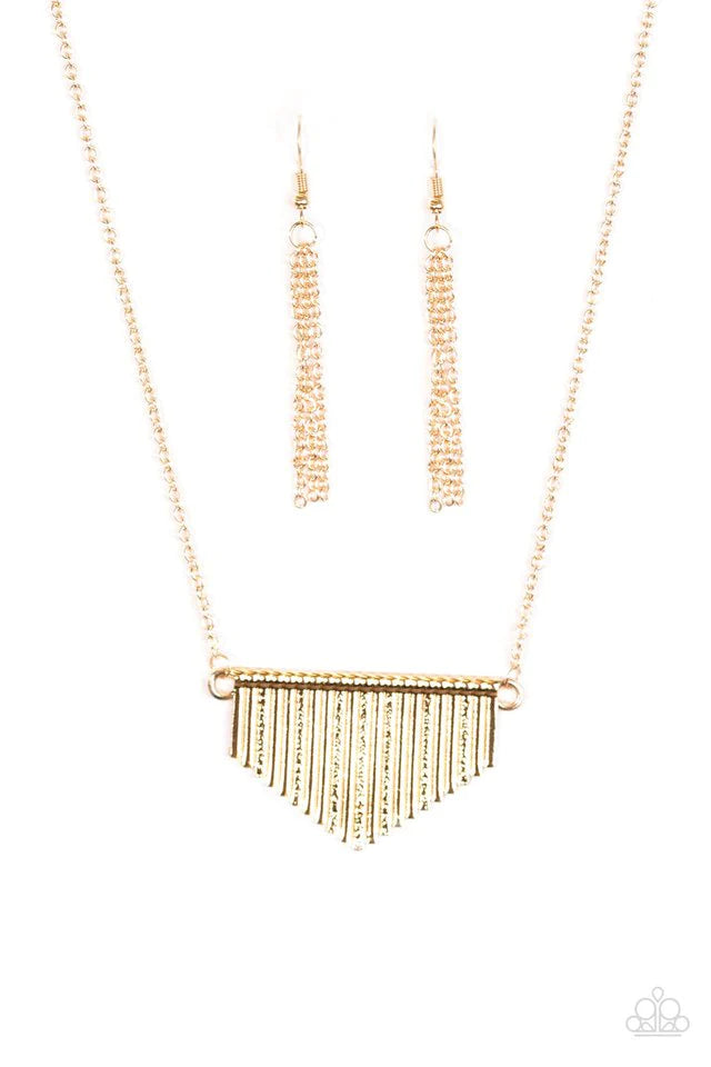 Paparazzi Necklace ~ Imperially Industrial - Gold