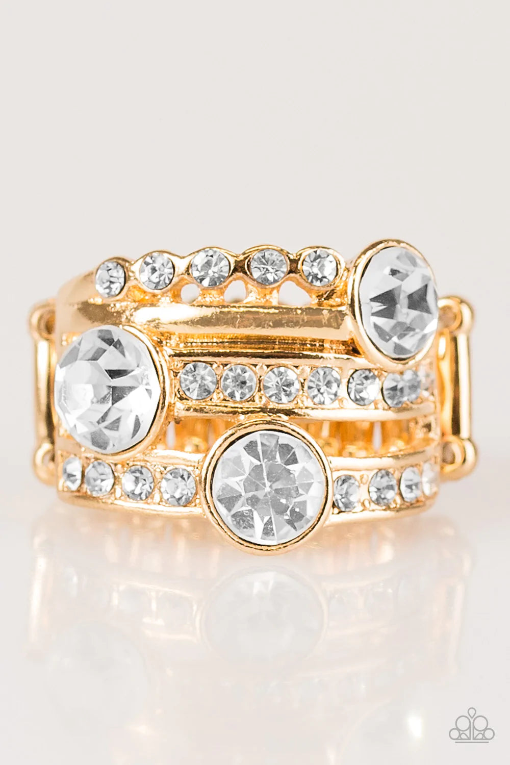 Anillo Paparazzi ~ Glamour de Hollywood - Oro