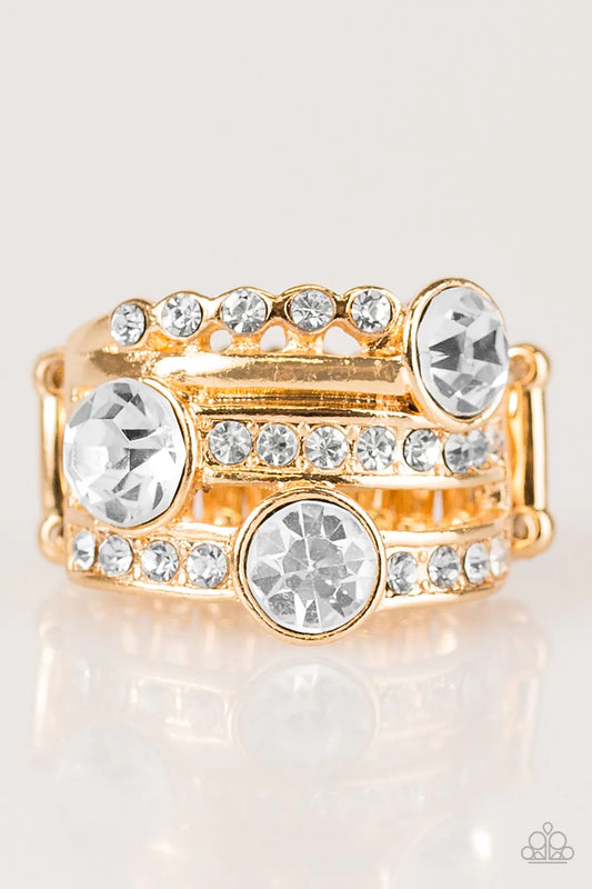 Paparazzi Ring ~ Hollywood Glamour - Gold