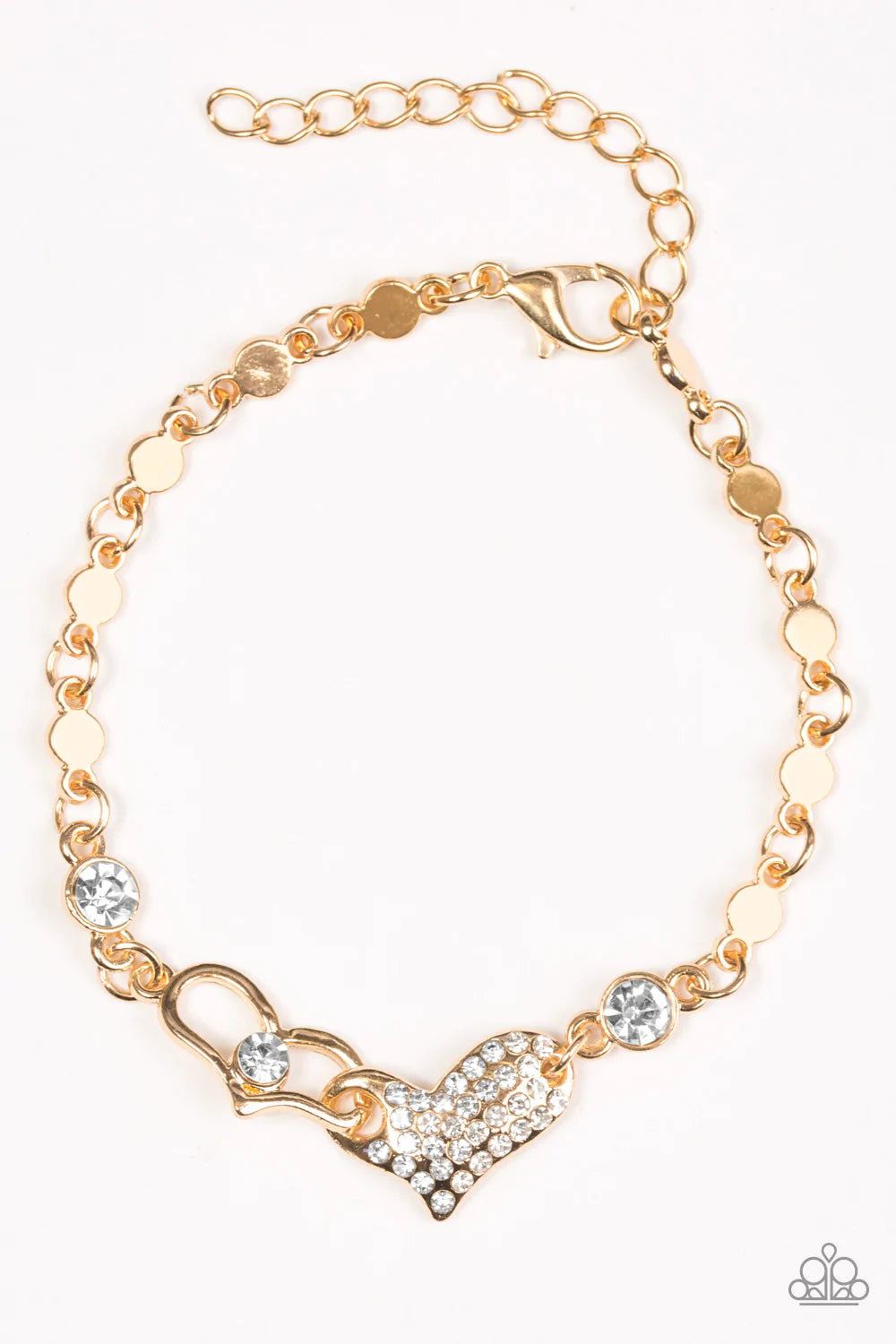 Paparazzi Bracelet ~ Winning Over My Heart - Gold