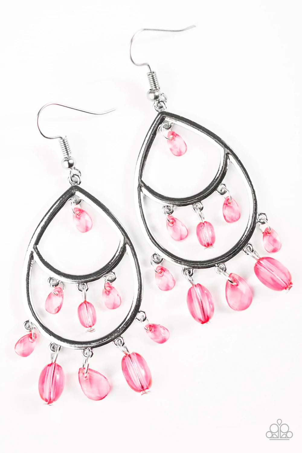 Paparazzi Earring ~ Sparkling Soiree - Pink