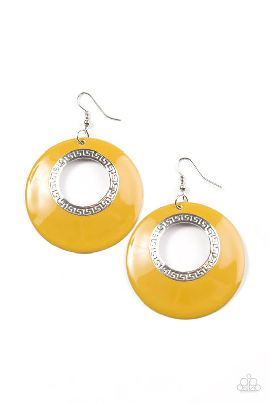 Paparazzi Earring ~ It Takes A Village - Yellow