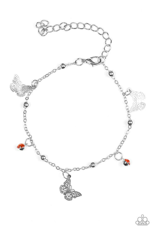 Pulsera Paparazzi ~ Flutter Fashion - Naranja